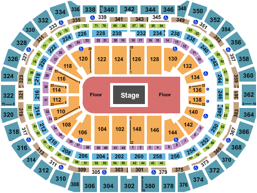 Ball Arena Billie Eilish Seating Chart